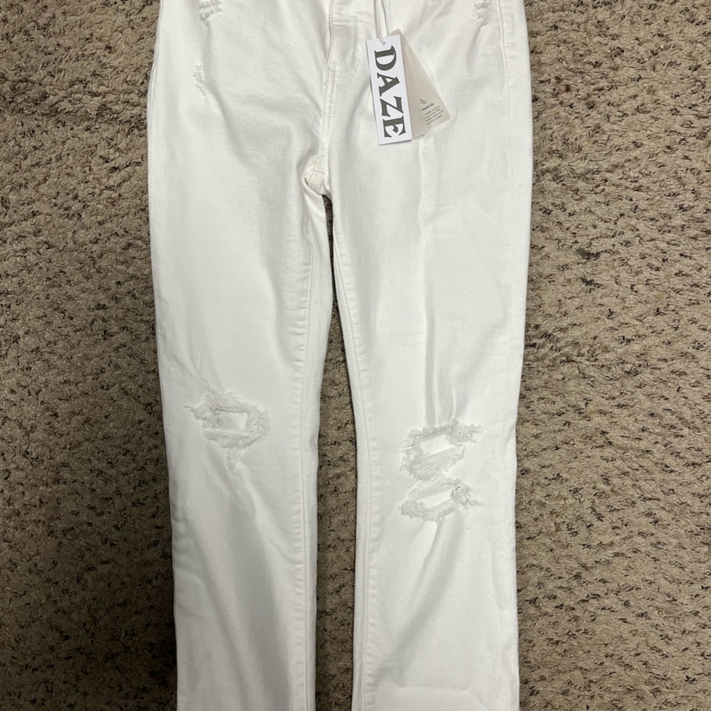 First Love brand white jeans, size 25